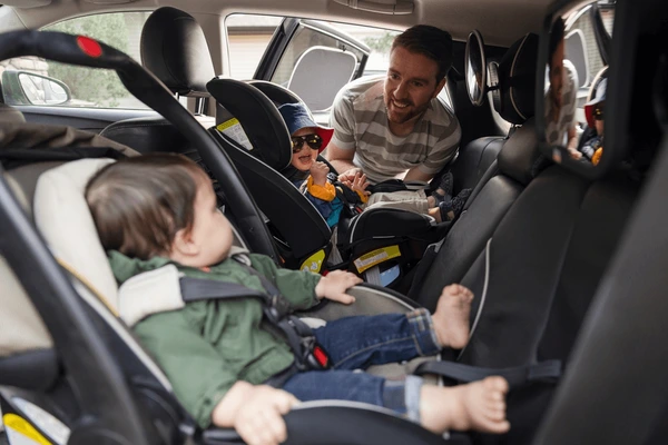Maxi cab in Sydney equipped with a child car seat